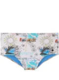 Amir Slama graphic-print swim shorts - Neutrals
