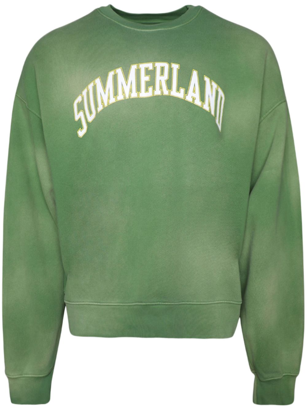 Shop Nahmias Summerland Collegiate Cotton Sweatshirt In Grün