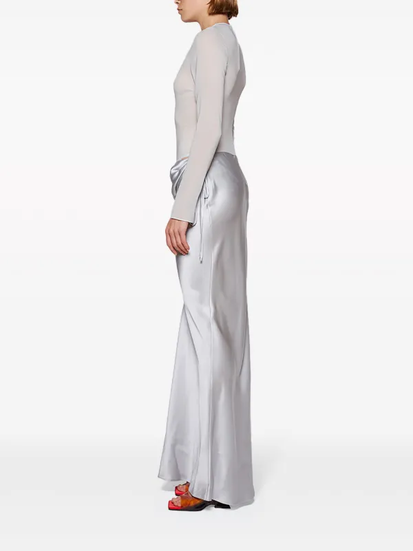 christopher esber silver dress Christopher Esber Palladium Strapless Dress in Silver