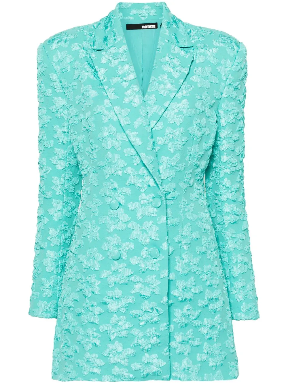 ROTATE BIRGER CHRISTENSEN TEXTURED DOUBLE-BREASTED BLAZER