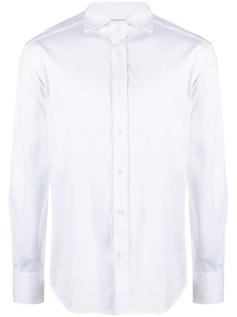 Brunello Cucinelli spread-collar cotton shirt