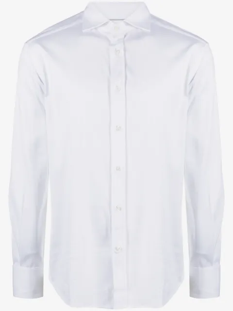 Brunello Cucinelli spread-collar cotton shirt