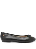 Lauren Ralph Lauren Jayna leather ballerinas shoes - Black