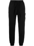 Stone Island Compass-appliqué cotton track pants - Black