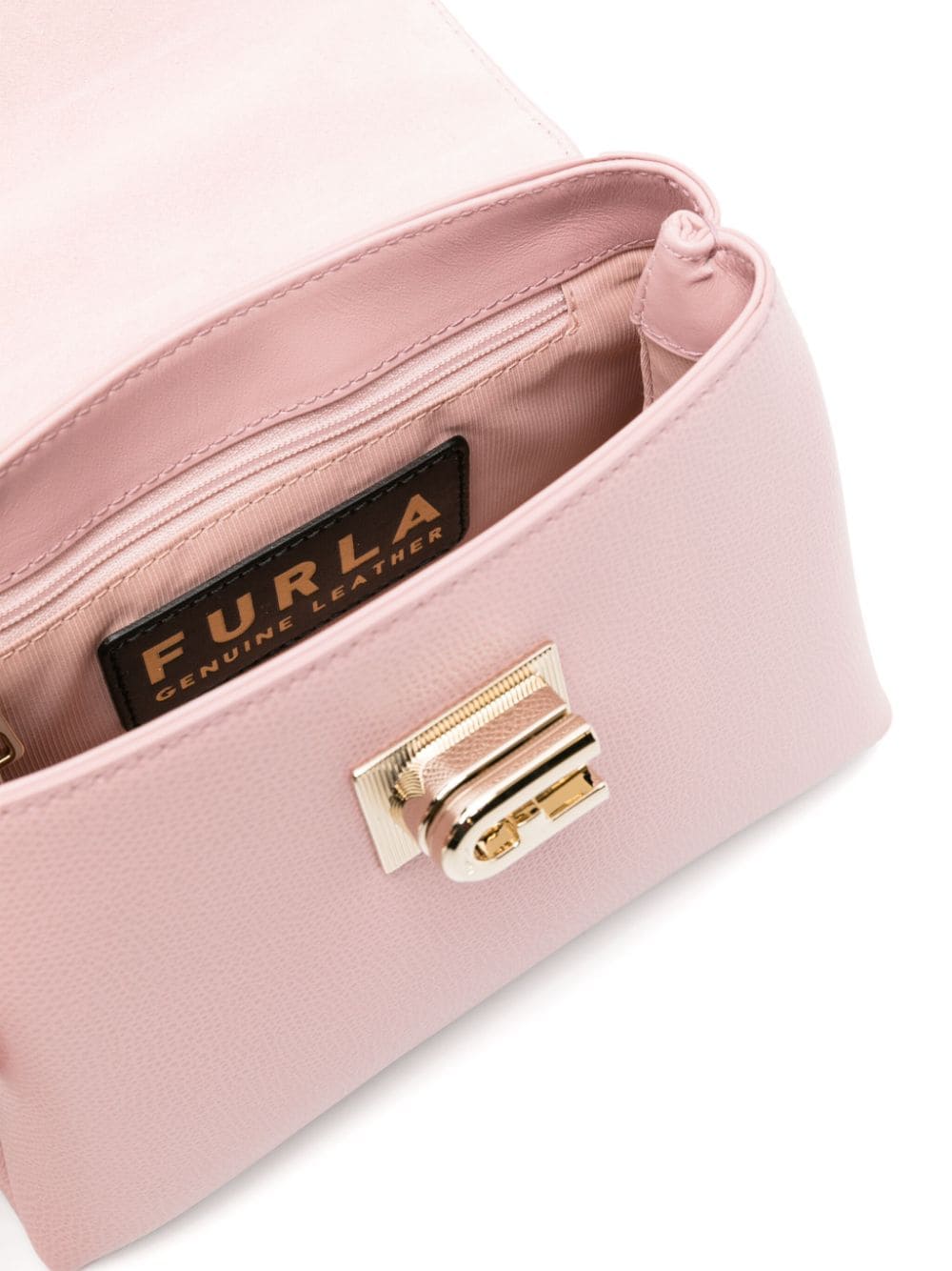 Shop Furla Mini 1927 Leather Tote Bag In Pink