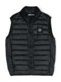 Stone Island Junior Compass-motif padded gilet - Blue