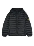 Stone Island Junior Compass-motif padded jacket - Blue