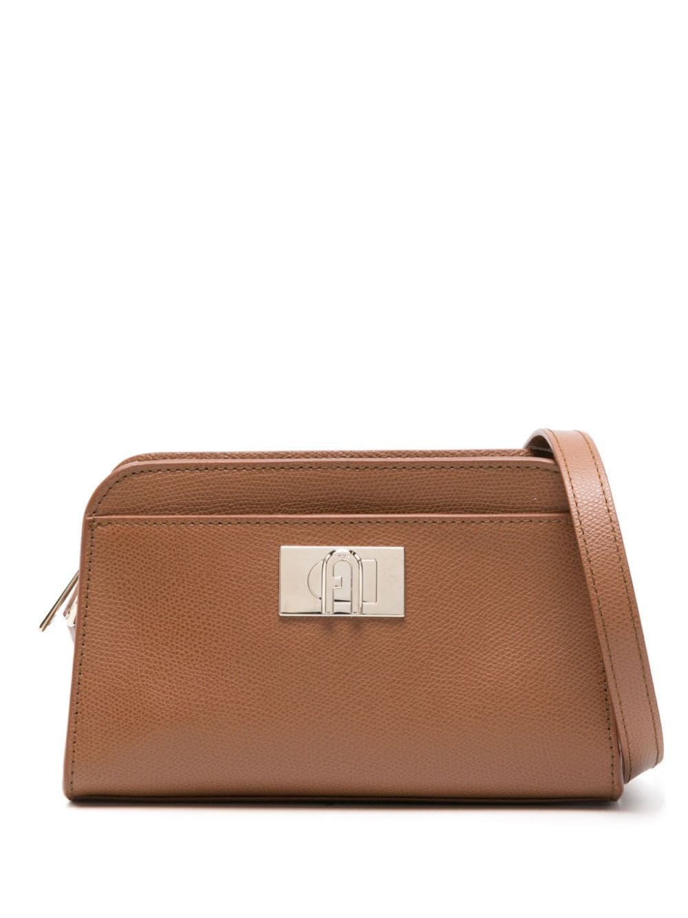 Furla Mini 1927 Leather Shoulder Bag In Brown