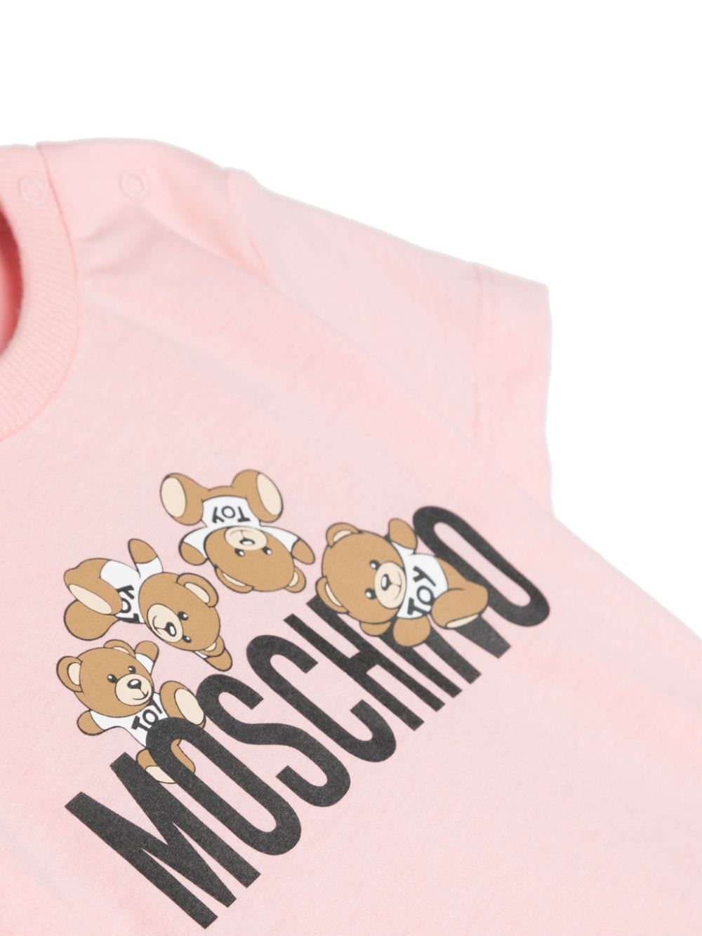 Shop Moschino Teddy Bear-print T-shirt In Pink