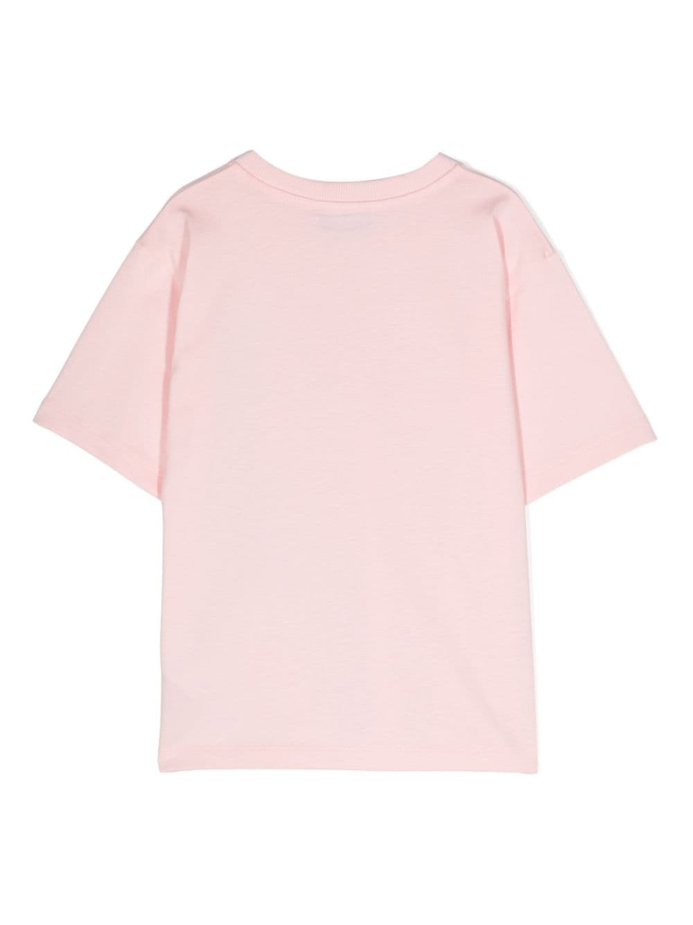 Moschino Kids logo-print cotton T-shirt - Roze