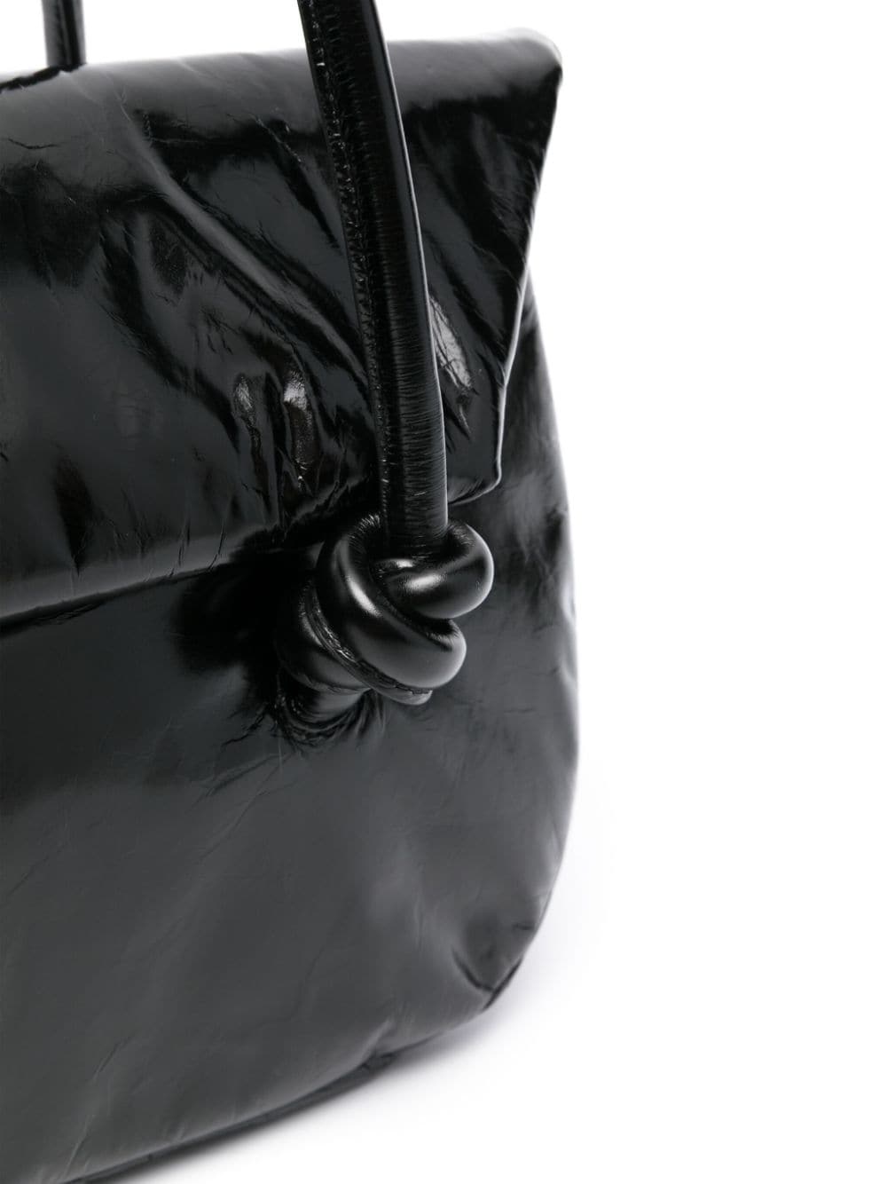 Shop Jil Sander Patent Leather Tote Bag In Black