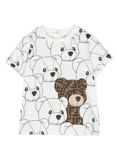 Fendi Kids Camiseta com estampa Teddy Bear