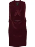 Jean Paul Gaultier Pre-Owned 1990s crossover dungaree dress - Red