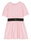 Dolce & Gabbana Kids logo-appliqué jersey dress - Pink
