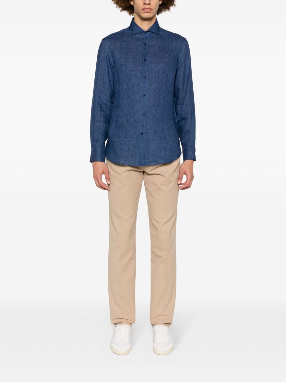 Image 2 of Brunello Cucinelli mid-rise cotton chino trousers