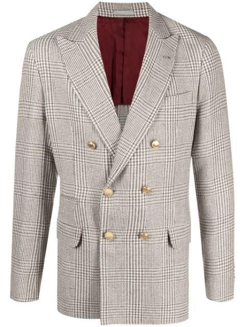 Brunello Cucinelli Prince of Wales checked blazer Men