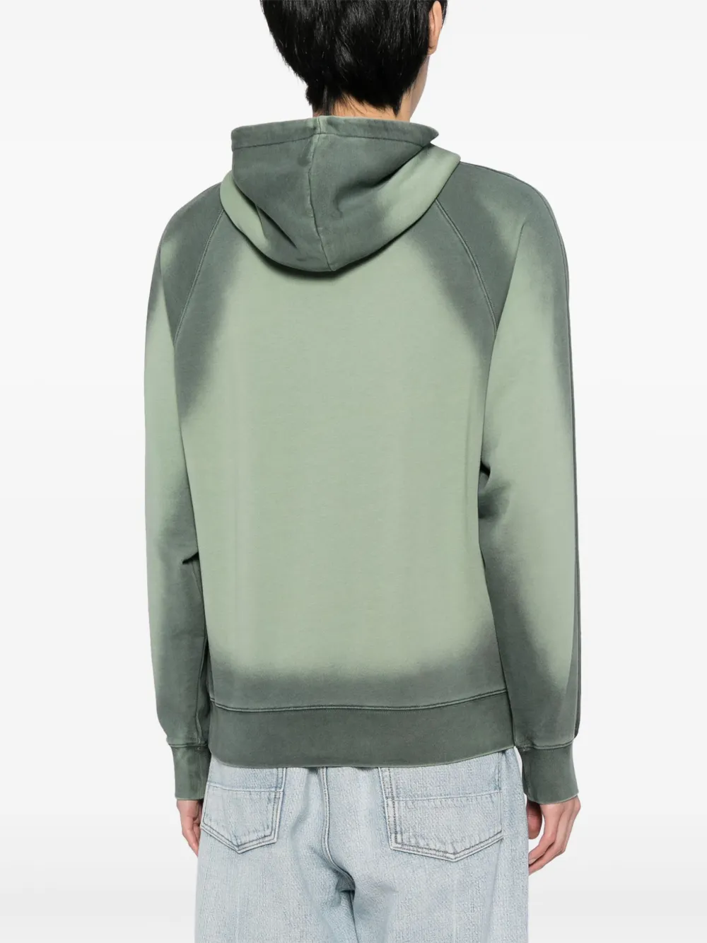 Shop Market Margins Tie-dye Hoodie In Green