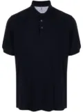 Brunello Cucinelli piqué-weave cotton polo shirt - Blue