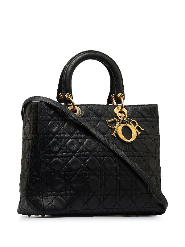 Christian dior cannage online quilted bag