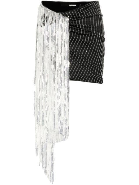 ROTATE BIRGER CHRISTENSEN sequin-embellished cotton miniskirt
