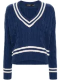 Lauren Ralph Lauren Tedurph cable-knit jumper - Blue