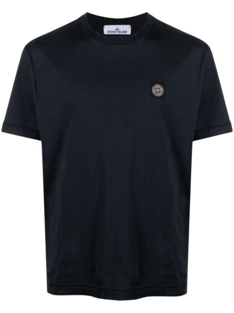 Stone Island Katoenen T-shirt met Compass-logopatch