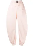 The Attico tapered cotton track pants - Pink