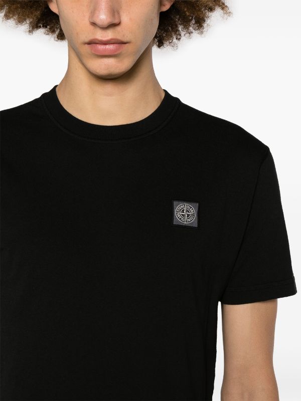 Stone island patch logo t sale shirt