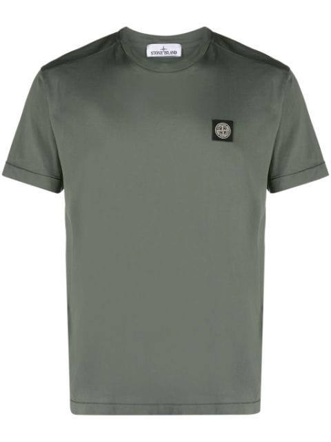 Stone Island Compass-appliqué cotton T-shirt