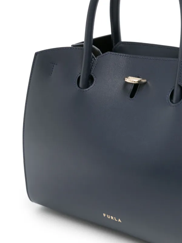 Furla eden medium leather tote top