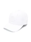 Stone Island Junior Compass-motif cotton cap - White