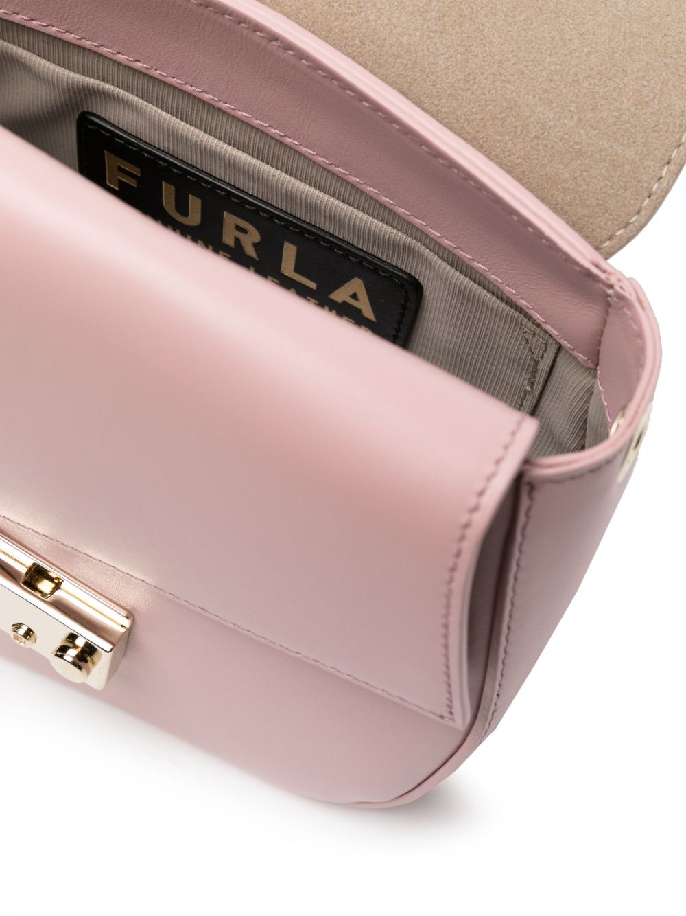 Furla Metropolis leren crossbodytas Roze