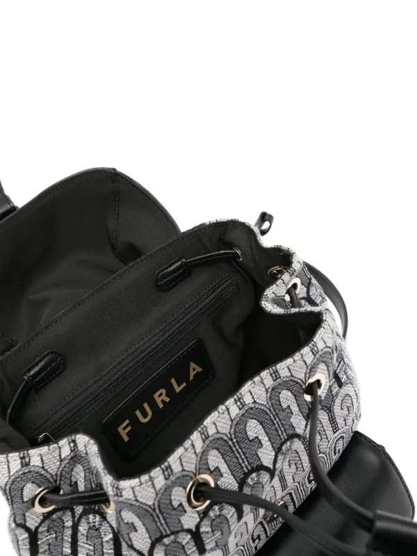 Furla leather backpack best sale