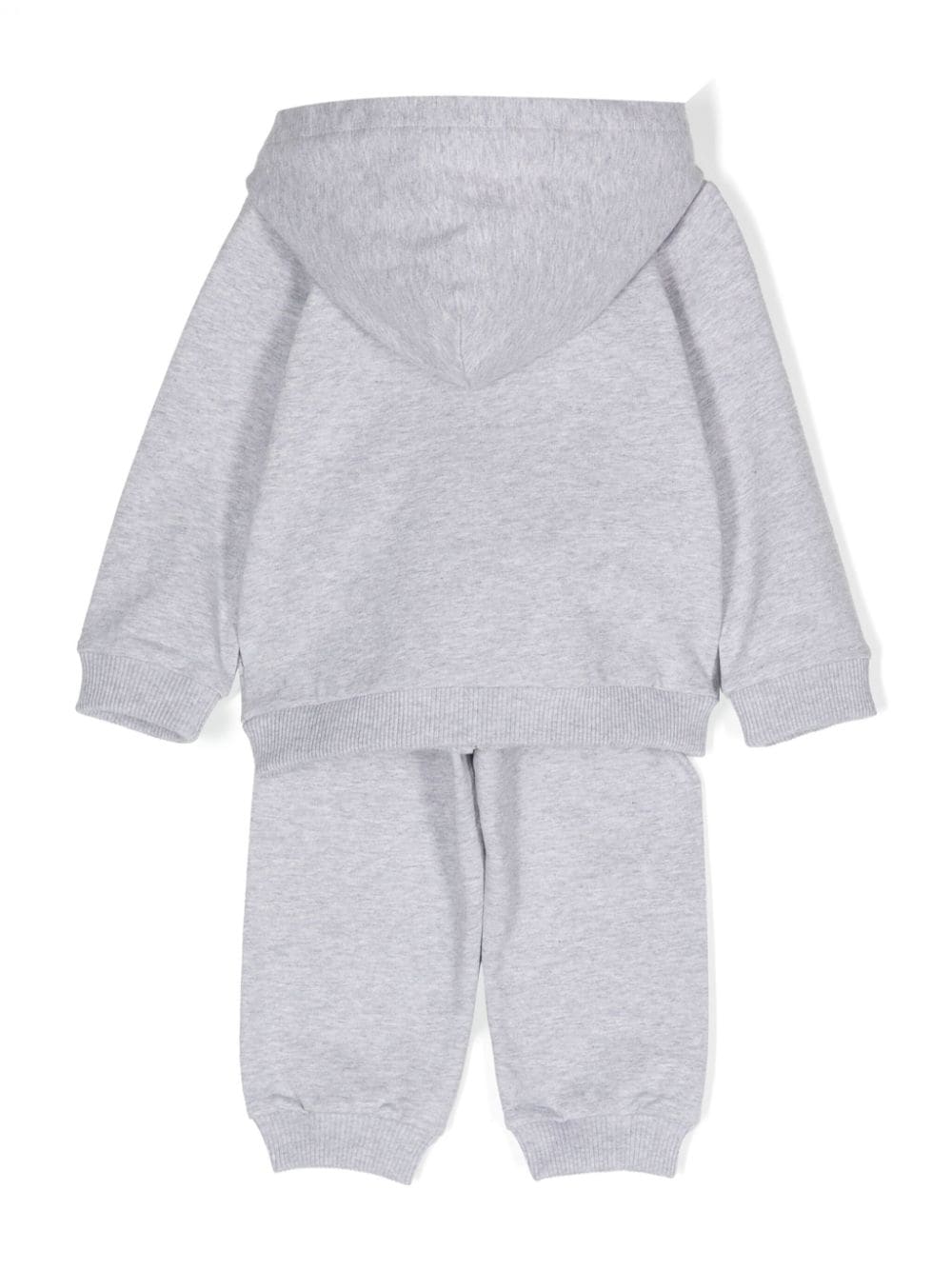 Shop Moschino Logo-print Cotton Tracksuit In Grey