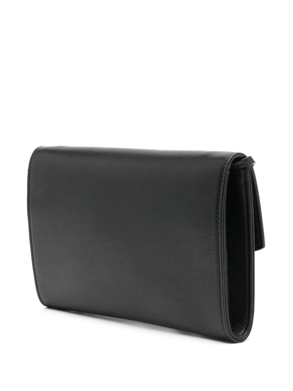 Shop The Row Envelope Leather Clutch In Schwarz