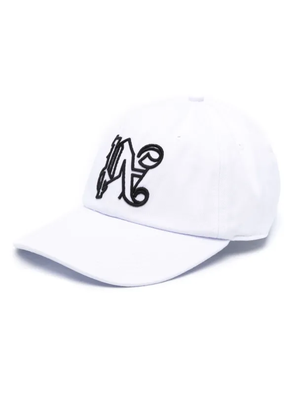 Palm Angels モノグラム キャップ | ホワイト | FARFETCH JP