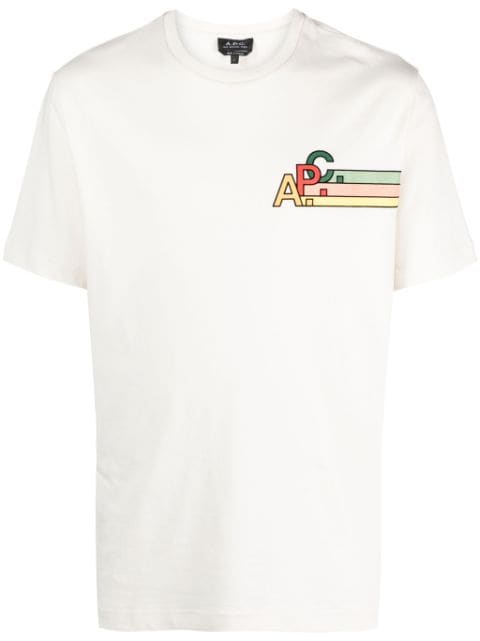 A.P.C. T-shirt med logotryk