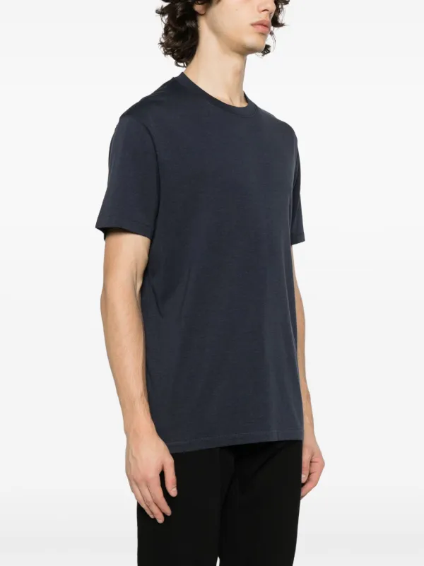 【関税&送料込】Tom Ford Navy Blue Lyocell Blend T-Shirt TOM FORD mélange-effect lyocell-blend T-shirt | Blue | FARFETCH