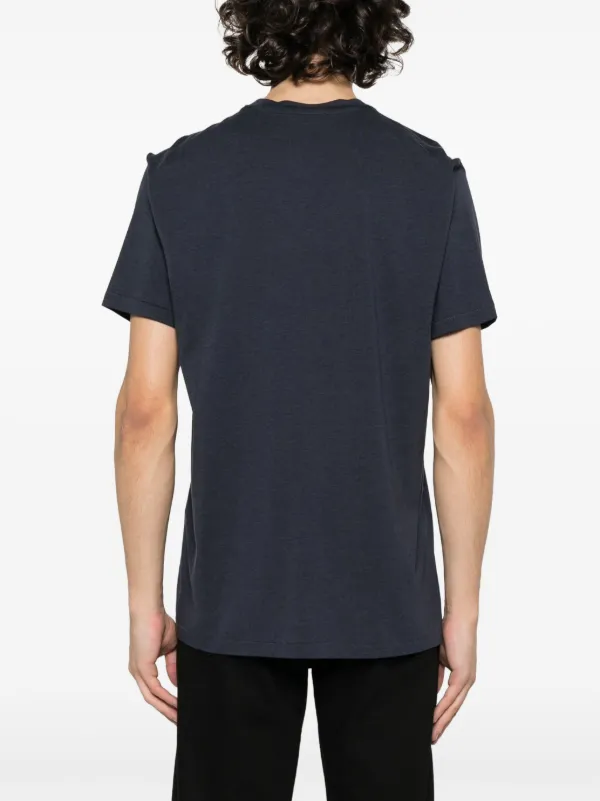 【関税&送料込】Tom Ford Navy Blue Lyocell Blend T-Shirt TOM FORD mélange-effect lyocell-blend T-shirt | Blue | FARFETCH