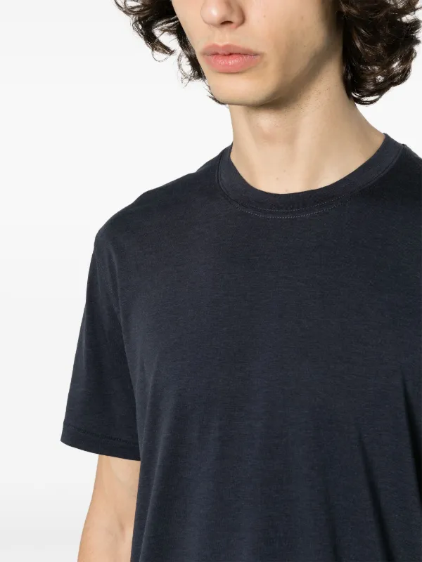TOM FORD mélange-effect lyocell-blend T-shirt | Blue | FARFETCH