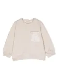Fendi Kids cotton jersey sweatshirt - Neutrals