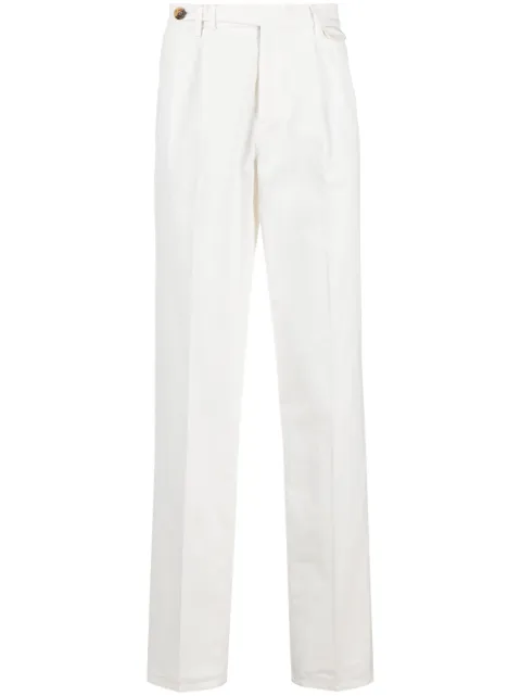 Brunello Cucinelli mid-rise twill tailored trousers