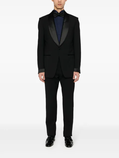 Canali pleat detailing cotton shirt