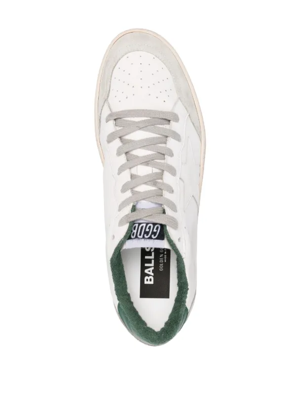 Golden Goose Ball Star Leather Sneakers | Green | FARFETCH