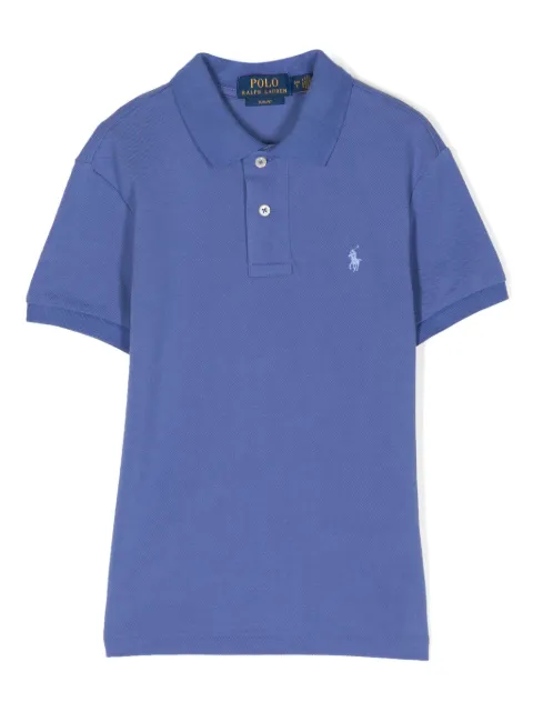 POLO RALPH LAUREN KIDS logo-embroidered polo shirt 