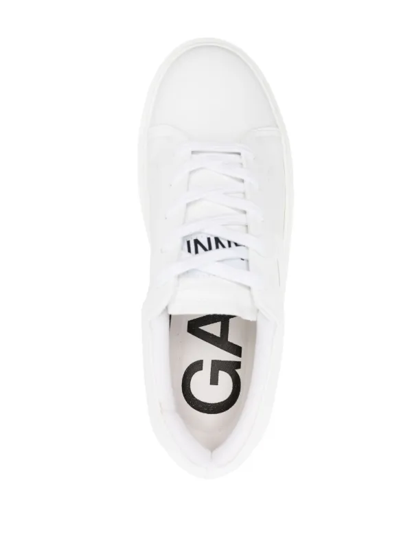 White sneakers faux on sale leather