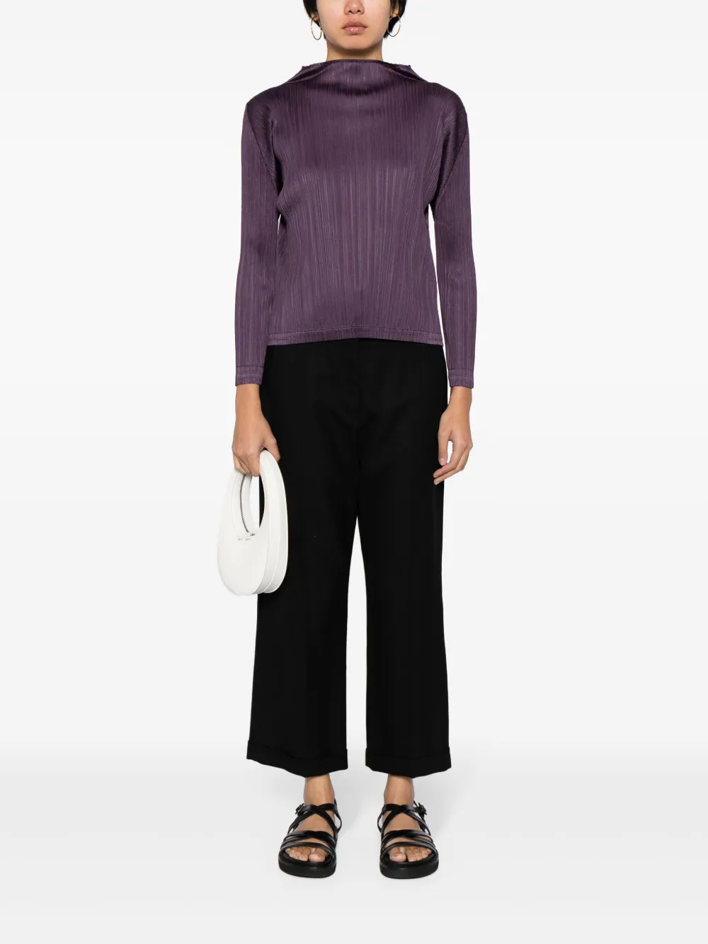 Pleats Please Issey Miyake Pleated long-sleeve Top - Farfetch