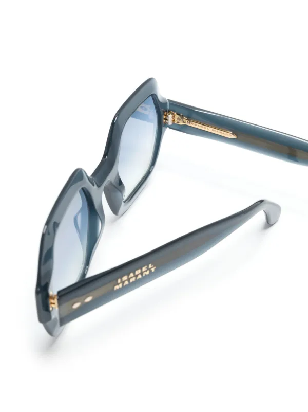 送料関税込み★ISABEL MARANT★Ely hexagonal サングラス Isabel Marant Eyewear Ely hexagonal-frame Sunglasses | Blue