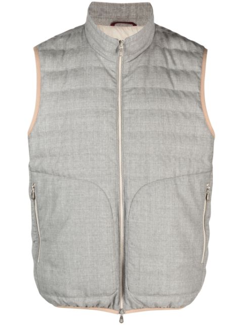 Brunello Cucinelli padded wool gilet Men