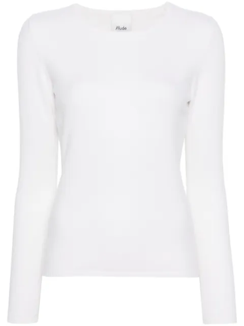 Allude crew-neck cashmere jumper
